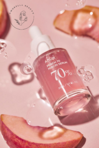 سرم روشن کننده هلو 70% و نیاسینامید آنوا مناسب تمام انواع پوست بویژه پوستهای خشک حجم 30 میل