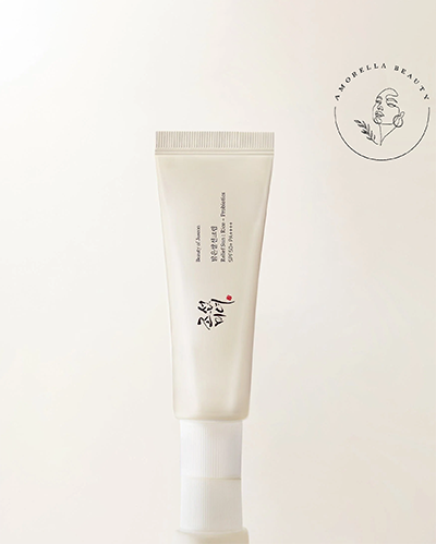 ضدآفتاب کرمی بیوتی آف جوسان حاوی عصاره برنج و پروبیوتیک با SPF بالای 50 بدون رنگ مناسب تمام انواع پوست حجم 50 میل