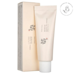 ضدآفتاب کرمی بیوتی آف جوسان حاوی عصاره برنج و پروبیوتیک با SPF بالای 50 بدون رنگ مناسب تمام انواع پوست حجم 50 میل