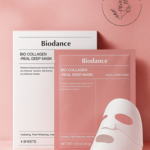 ماسک ورقه‌‏ای جوانساز و آبرسان بایودنس مدل بیو کلاژن (4 عددی)‌