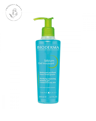 ژل شست و شوی فومی بایودرما مناسب پوست های چرب و مختلط حجم 200 میل