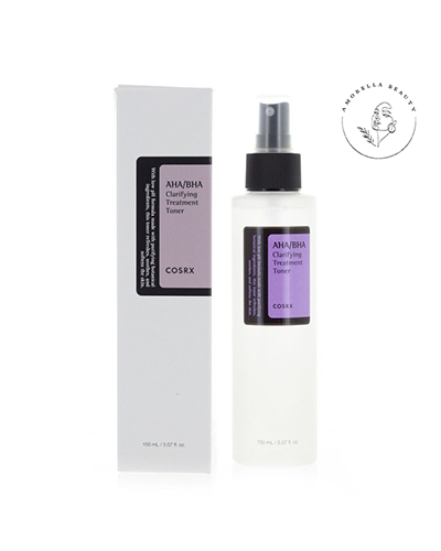 تونر درمانی لایه ‎بردار و روشن ‎کننده AHA/BHA کوزارکس مناسب تمام انواع پوست حجم 150 میل