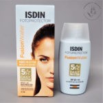 ضدآفتاب فیوژن واتر ایزدین با SPF50 بدون رنگ مناسب تمام انواع پوست حجم 50 میل