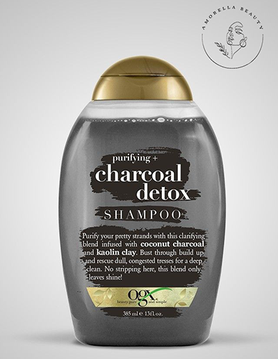 شامپو پاک کننده و سم زدا ذغال Charcoal Detox او جی ایکس حجم 385 میل