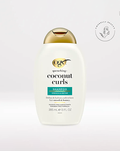 شامپو آبرسان و نرم کننده نارگیل Coconut Curls او جی ایکس مناسب موهای فر حجم 385 میل