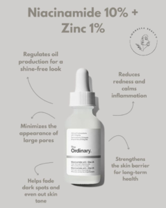 سرم ضد جوش و روشن کننده نیاسینامید 10% + زینک 1% اوردینری 30 میل