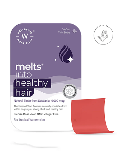 ورقه‌‎ی روزبانی برای داشتن موهای سالم Wellbeing Nutrition بسته 30 عددی