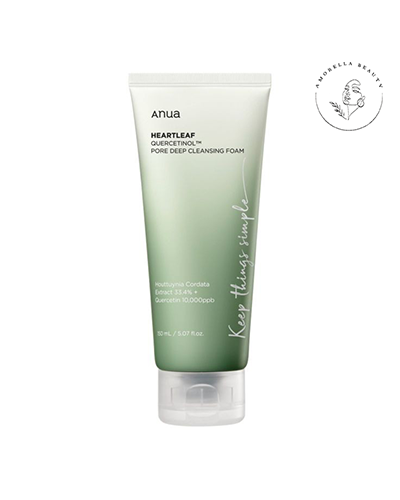 فوم شست و شوی پاک کننده عمقی منافذ هارت لیف آنوا مدل Quercetinol مناسب پوست های چرب و مختلط حجم 150 میل