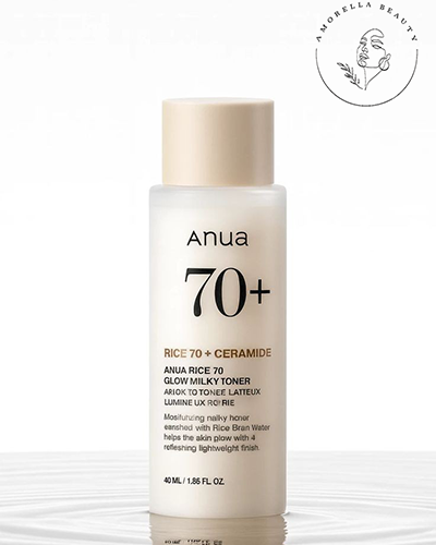 تونر آبرسان و روشن کننده برنج آنوا مناسب انواع پوست حجم 250 میل