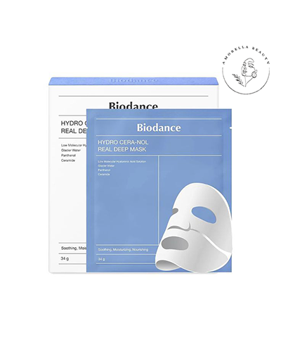 ماسک ورقه‌ای تقویت کننده و آبرسان بایودنس مدل Cera-nol (4 عددی)