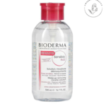 میسلارواتر بایودرما مناسب انواع پوست و پوست های حساس (دارای درب فشاری) حجم 500 میل