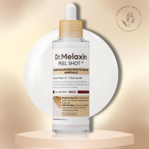 آمپول پیل شات برنج لایه بردار و روشن کننده دکتر ملاکسین حجم 80 میلر