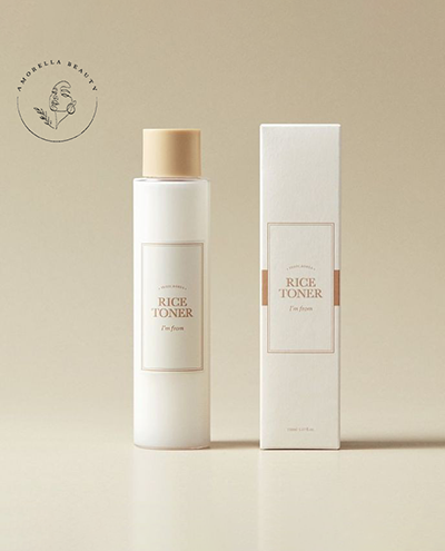 تونر برنج آبرسان و روشن‌کننده پوست آیم فرام مناسب تمام انواع پوست حجم 150 میل