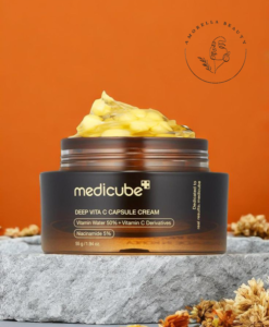 کرم کپسولی روشن کننده ویتامین سی مدی کیوب حجم 55 گرم