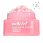 کرم کپسولی مرطوب کننده ضدچروک کلاژن و PDRN مدی کیوب مناسب انواع پوست حجم 55 گرم