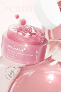 کرم کپسولی مرطوب کننده ضدچروک کلاژن و PDRN مدی کیوب مناسب انواع پوست حجم 55 گرم