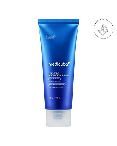 ماسک کنترل منافذ و جوش سرسیاه خاک رس مدی کیوب مناسب تمام انواع پوست حجم 100 گرم