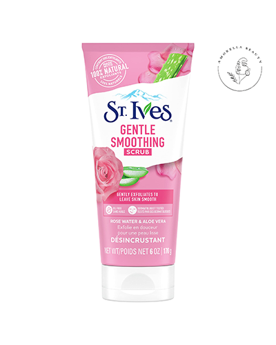 اسکراب لایه‌‎بردار سینت ایوز مدل گل رز و آلوئه ورا مدل هموارکننده پوست مناسب تمام انواع پوست حجم 170 گرم