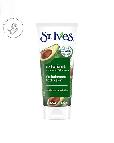 اسکراب لایه‌‎بردار سینت ایوز مدل آووکادو و عسل مدل نرم‌کننده مناسب پوست‌‎های خشک و حساس حجم 170 گرم