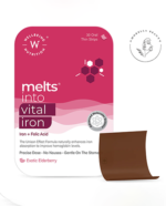 ورقه‌ی روزبانی آهن و فولیک اسید Wellbeing Nutrition بسته 30 عددی