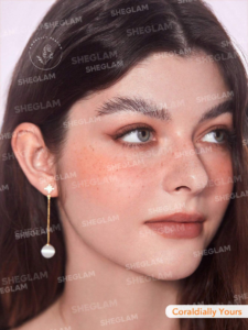 رژگونه پودری شیگلم مدل Love Dive رنگ Cordially Yours